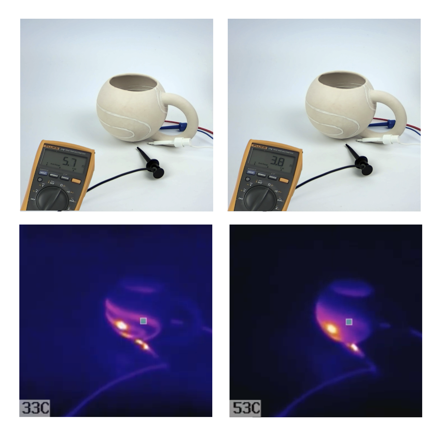 Conductive Ceramics - Cup Comparison